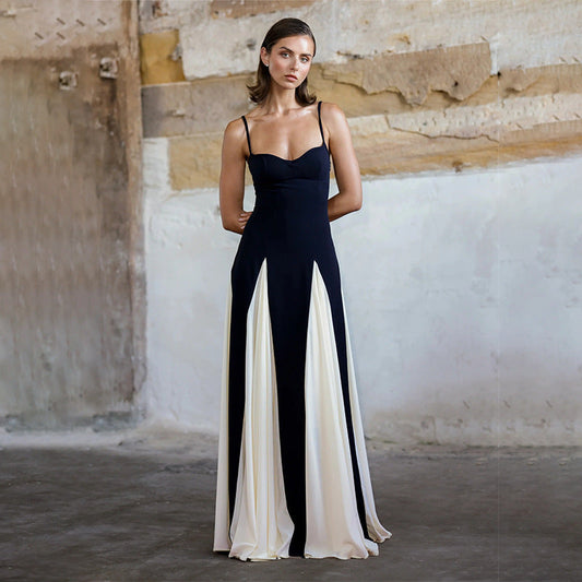 Contrast Panel Women's Dress