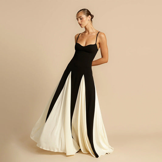 Contrast Panel Women's Dress