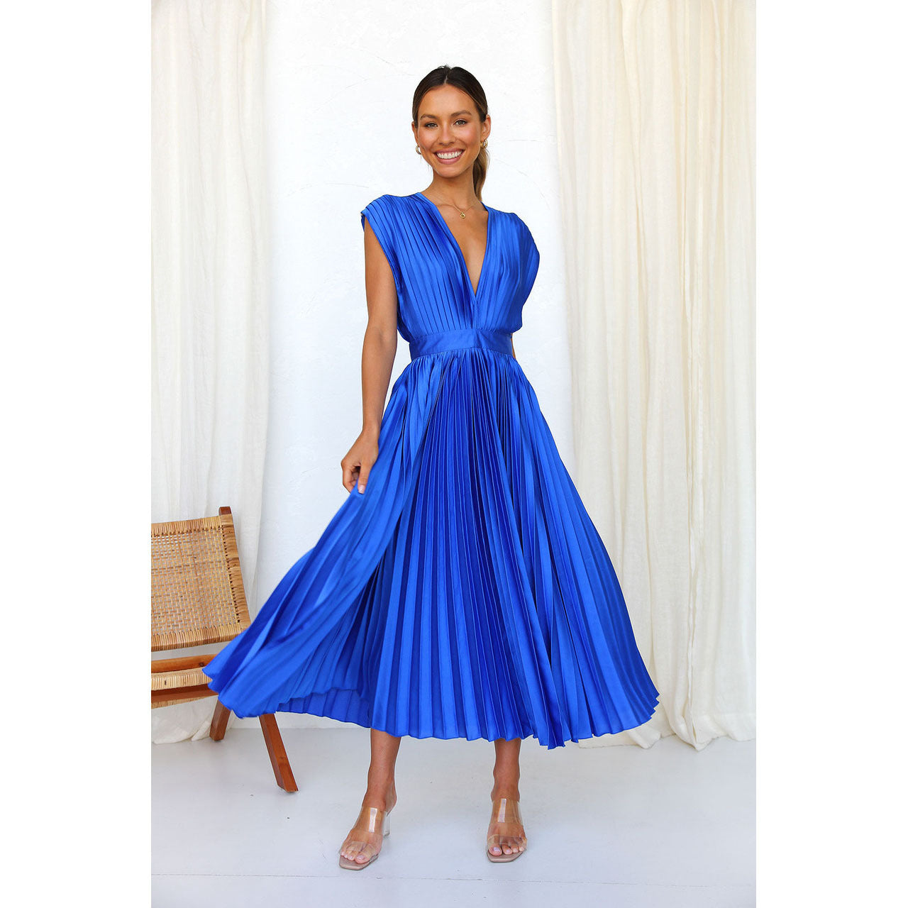 Sexy Pleated Dress