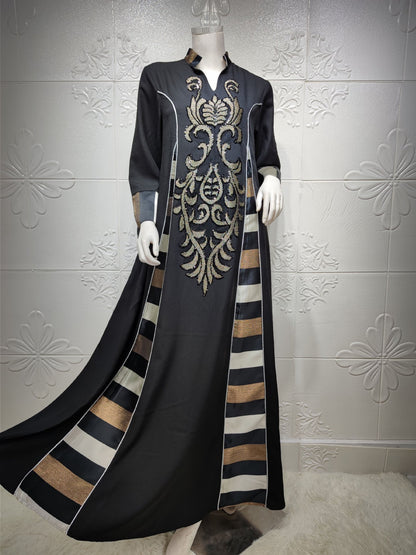 Elegant Long Embroidered Dress